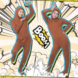 Matreeglam Full Body Tights Costume, Disguise, Face-Visible Type, Full Body Cosplay Tights with Open Face Area, Funny Cosplay, Disguise, Stretchy, Soft, Event, End of Year Party, Performance
