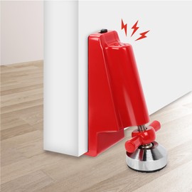 Door Stoppers Security, Security Door Stopper, Door Stop Alarm, Portable Door Stopper for Home Hotel Travel (Built-in Alarm Device)