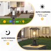 SCNYCUL Solar Lamp Post Lights for Outdoor with Pier Mount