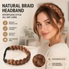 Braided Headband Set - Braided Headband - Satin Scrunchie -