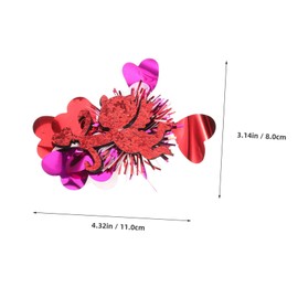 SAFIGLE Glitter Heart Hair Clips for Boy Girl Teens Sparkling Hair Barrettes for Parties Weddings Valentine Day Stylish Accessories for Little Girls Boy Girl Hairpins Celebration Headwear