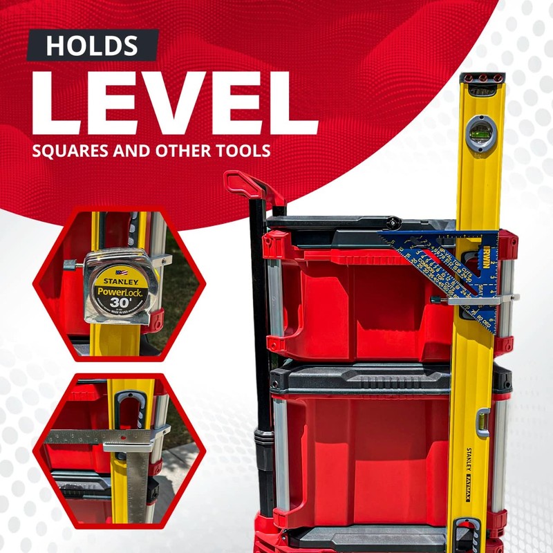 Alpha Engineered Level Mount Holder Compatible with Milwaukee Packout Tool