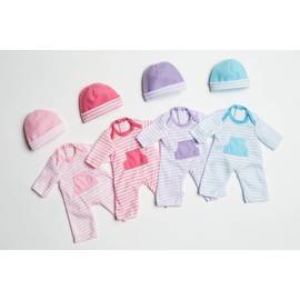 JC Toys Hot Pink Romper (up to 11") (CLO13107HotPink)