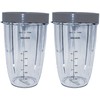 Blendin 24 Ounce Tall Cup Jar with Lip Rings, Compatible