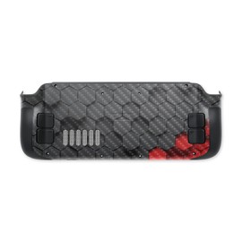 MightySkins Carbon Fiber Skin Compatible with Valve Steam Deck - Two-Tone Hex | Protective, Durable Textured Carbon Fiber Finish | Easy to Apply, Remove, and Change Styles | Made in The USA