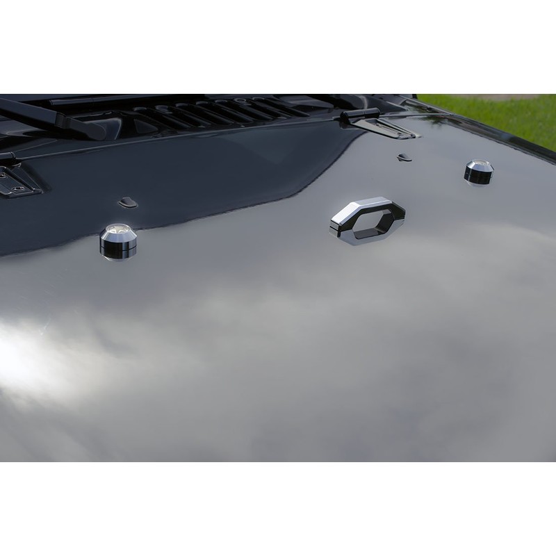 VMS RACING Chrome Windshield Bumper Rests and Footman Loop Bar