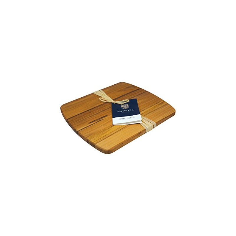 Madeira by Architec Utility Cutting Board, Teak Edge-Grain, 13.5x11.5-Inch