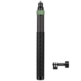 1.2m Invisible Selfie Stick 3.9Ft Carbon Fiber Ploe for Insta360 ONE X4 X3 ONE R ONE RS, ONE X, ONE Insta 360 Camera Accessories (Green)