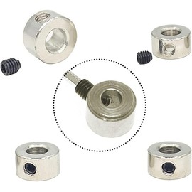 RUIAN Plane Landing Gear Wheel Stop 0.12"/3.1mm Wheel Collar for RC Airplane Model Aircraft, 30-Pack