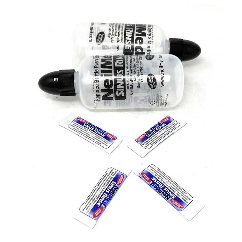 NeilMed Sinus Rinse 2 Bottles 8 oz + 4 Packet