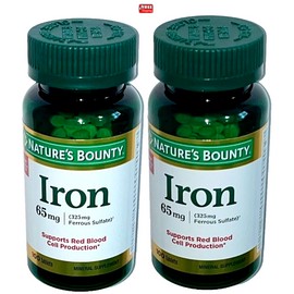 Nature’s Bounty Nature's Bounty Iron 65mg for Red Blood Cell, 100 Ct- 2Pack=200 Tablets Exp 2028