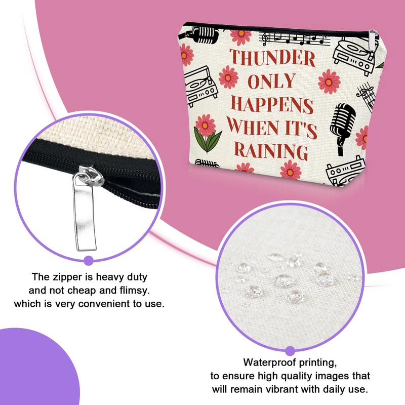 Song Makeup Bag Love Singing Gifts Music Lover Gift for