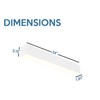 WareLight 2 FT LED Direct/Indirect Suspended Linear Fixture G2, 2200