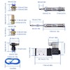LNSYSNS Pneumatic 5/2-Way Valve - 4V210-08 DC 24 V and