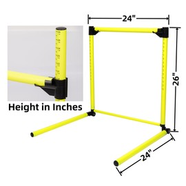 Nbguigdstr Hurdles Training Equipment, Adjustable Height Hurdles Track and Field, Agility Speed Jumping Training Equipment for Soccer Basketball Football Dogs, Detachable-Green