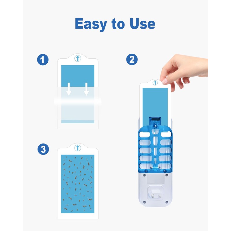 24 Pcs Flying Insect Trap Refill Compatible with BURLAN QH009A