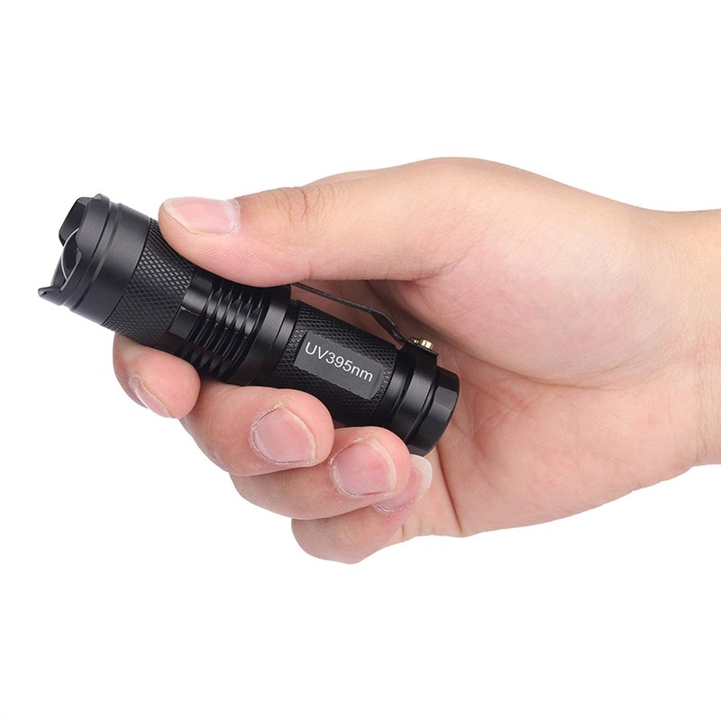 LED Blacklight Flashlight Inspection Torch High Power for Home Camping