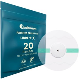 Freestyle Libre 2 Waterproof Plasters - Pack of 20 - Transparent, Durable, No Glue in the Centre, Non-Irritating, Easy to Apply and Remove - for Sports, Swimming, Daily Use