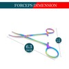 Rainbow Titanium Fishing Forceps, Stainless Steel, Multi-Coloured