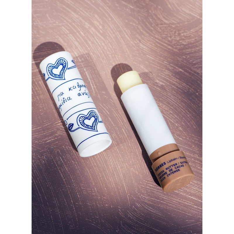 KORRES Nourishing Lip Balm Cocoa Butter, Extra Care for Dry