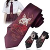 3Pcs Japanese Anime Fox Tie Neck Cosplay JK Clothing Men