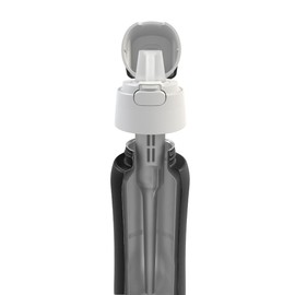 DAFI Solid Steel Water Bottle with Filter, 800 ml, Black, Water Bottle with Stainless Steel Straw, BPA-Free, Water Filter Bottle Made in the EU, Water Bottle, Water Filter Bottle