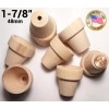 Unbranded 5 pcs 1-7/8 tall Wood Miniature FLOWERPOT flower pot