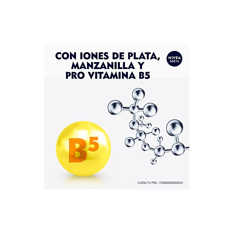 NIVEA MEN Espuma para Afeitar Silver Protect (200 ml) Antibacterial