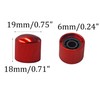 STFRBTH 4PCS Guitar Control Knobs, Red Volume Tone Dome Knobs