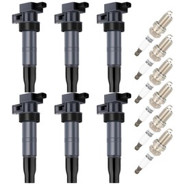 ECCPP ECCPP Ignition Coil Coils&iridium Spark Plugs UF546 for Hyundai for Kia Azera Entourage for Genesis Coup Santa Fe Sonata Veracruz for Amanti Sedona Sorento 2006-2015 3.3L 3.8L 3.5L V6 set of 6