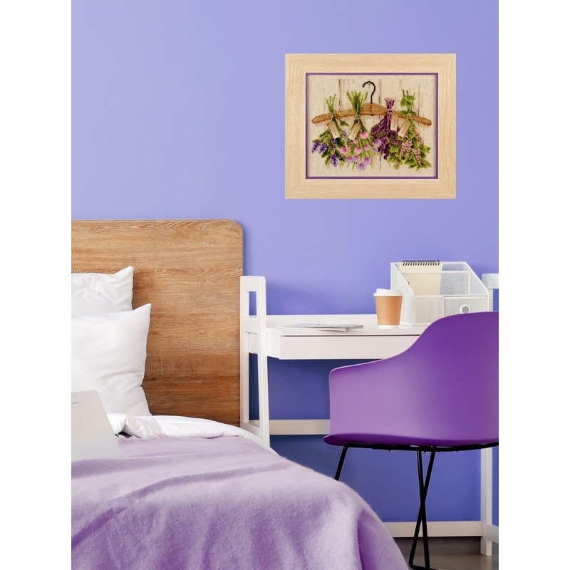RIOLIS - Erbe 1717, Punto croce 30x24cm, Punto croce kit