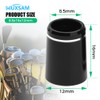 MUXSAM 10pcs .335 Black Golf Tapered Ferrules Compatible for Irons