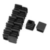sourcingmap 12 Pcs 16mm x 16mm Plastic Ribbed Square End