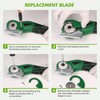 VLOXO Cordless Electric Scissors Upgraded, 4V Electric Cardboard Cutter Rechargeable