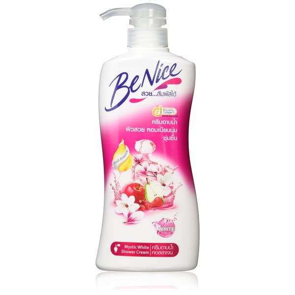 BE NICE Body Soap, Shower Cream, White
