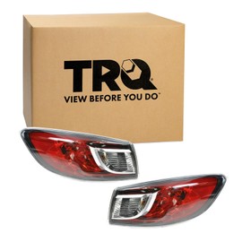 TRQ Rear Driver & Passenger Side Tail Light Set Outer Fits 2010 2011 2012 2013 Mazda 3 GS Sedan GT Sedan GX Sedan i Sedan S Sedan