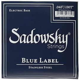 Blue Label Base Strings, Stainless Steel Strings, 35" Super Long Scale, 5 Strings, 045-130 SBS45EX