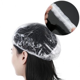 Large Pack Disposable Vinyl Hair Caps 100 pcs 10ea