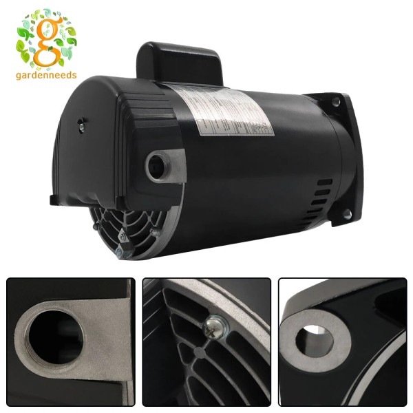 gardeneeds 1.5HP B2854 B2854V1 For Pool Pump Motor Square Flange