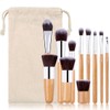 Set Brochas de maquillaje bambu orgánicas estilo Kabuki ecologicas para