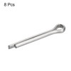 sourcing map Split Cotter Pin, 6mm x 45mm Stainless Steel