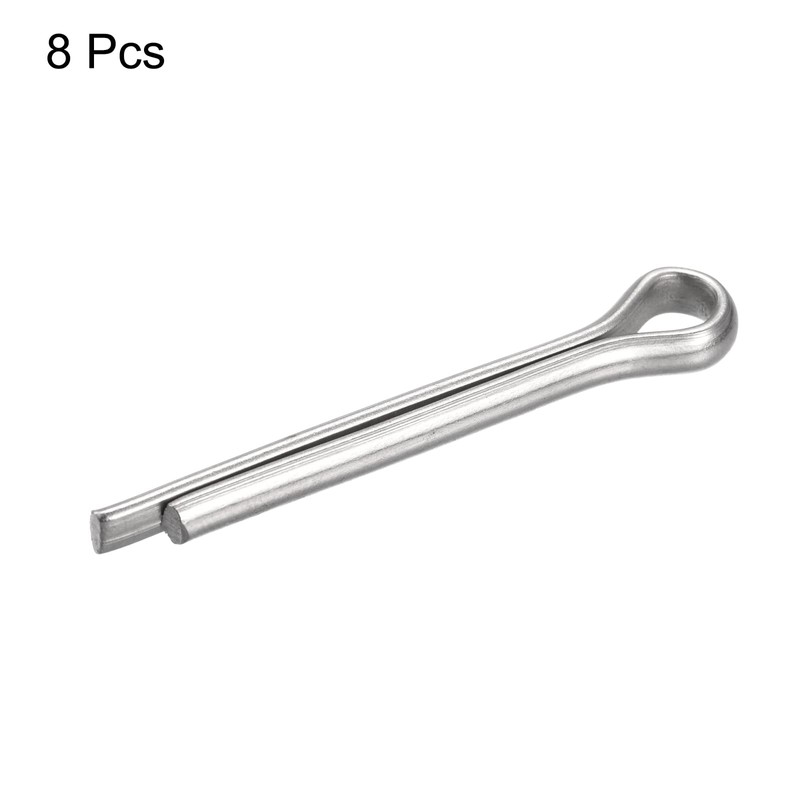 sourcing map Split Cotter Pin, 6mm x 45mm Stainless Steel