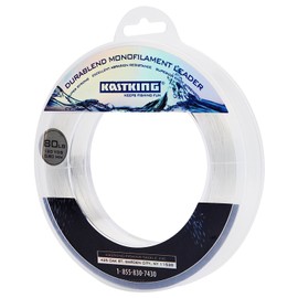 KastKing DuraBlend Monofilament Leader Line, 120Yds/110m, Clear - 50 LB (22.7KG)