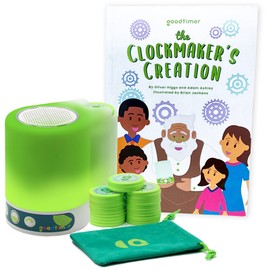 Goodtimer - Positive Reinforcement Activity for Kids and Parents. Replace Behavior and Reward Charts with a Visual Timer Toy and Tokens. Use with your Calm Down Corner Supplies to create Heathy Habits