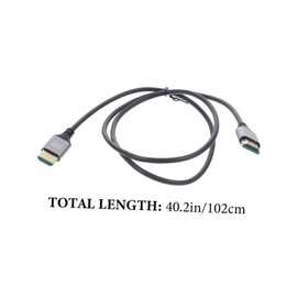 Abaodam 1m Video Cable Male to Male Ultra-thin Cord for Projector Monitor Laptop High-definition Connection Flexible Design Accessory