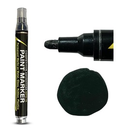 Competitive Advantage Enamel Paint Markers MPD-15 | MATTE BLACK - 1 Pack | Permanent Marks on Metal, Glass, Rubber, Plastic & more, Waterproof UV Resistant