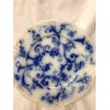 RIDGWAYS ENGLAND GAINSBOROUGH LUNCHEON PLATE 8 7/8" FLOW BLUE GOLD