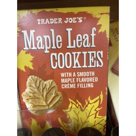 Trader Joe's 2 Packs Trader Joe's Maple Leaf Cookies 11.4 oz Each Pack