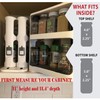 Pinelaxy Rotate Spice Rack Organizer, Two 2-Tiered Swivel Spice Rack