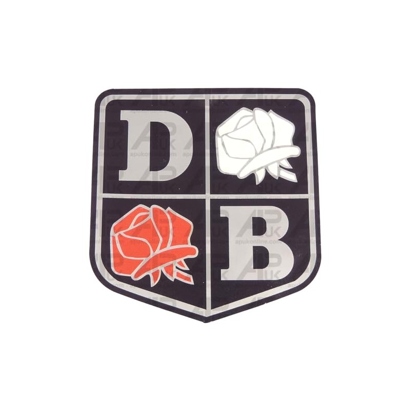 APUK Silver Roses Decal Emblem Sticker Badge Replacement for David